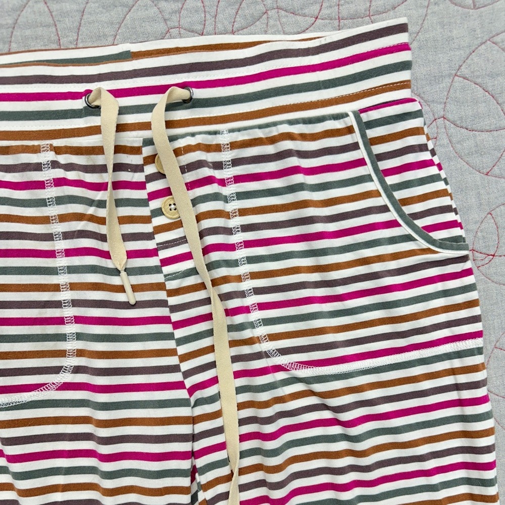 Lates by Kate Pajama Jogger Multicolor Striped Lounge / Women's Medium